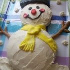 Easy Buttercream Frosting and Frosty the Snowman Cake