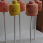 Lego Head Marshmallow Pops