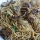 Pasta with Roasted Garlic and Mushrooms