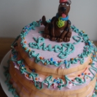 Tie Dye Scooby Doo Cake